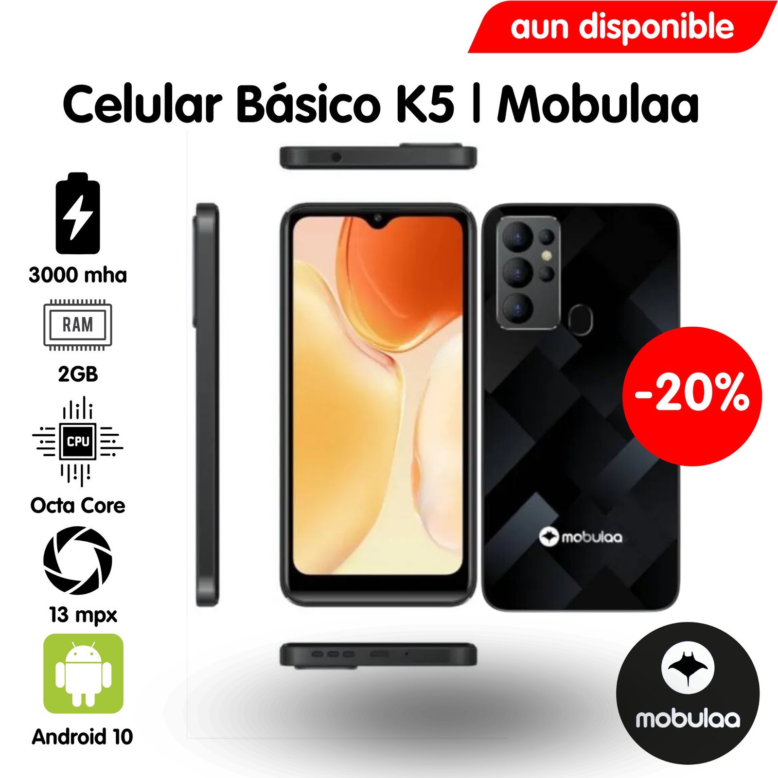 celular k5 negro mobulaa ecuador